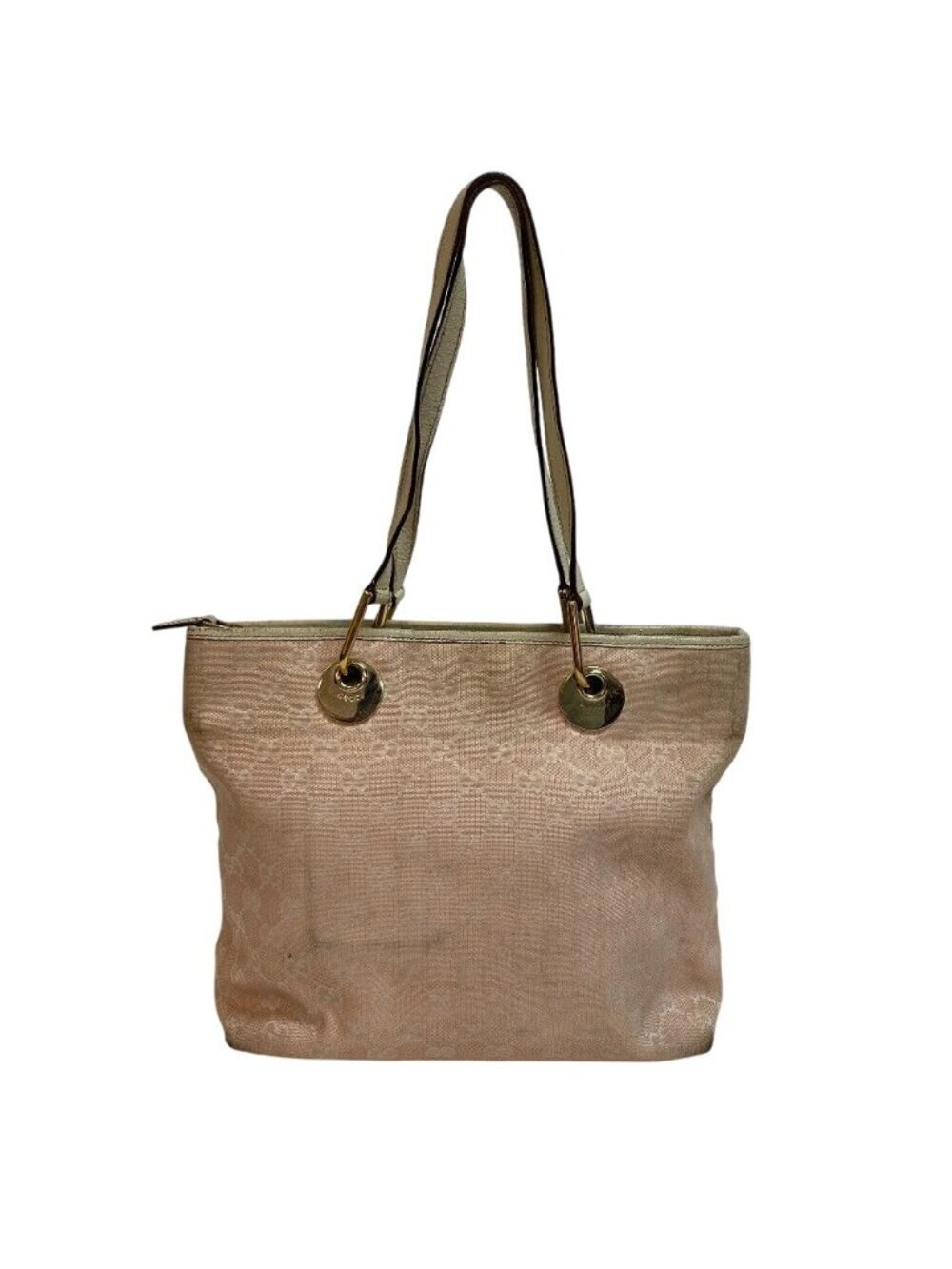 Gucci Shoulder GG Canvas Tote White - Picture 2 of 8